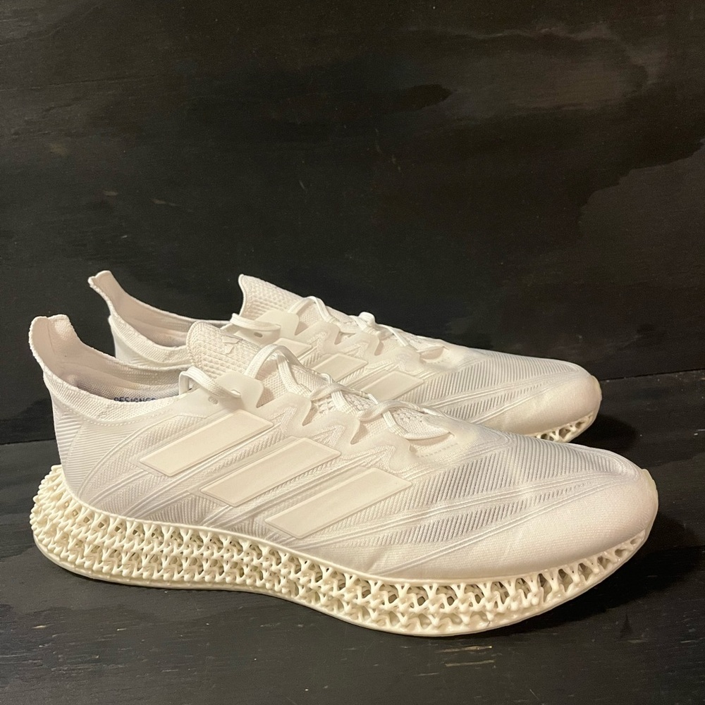 Adidas 4DFWD Men’s Size 13 Triple White Shoes Sneakers JH9824